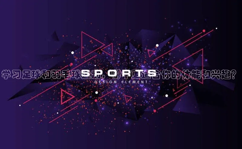 NG28网页版百度游戏开放平台学习足球和羽毛球运动，哪个更适合你的体能和兴趣？